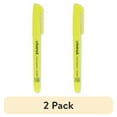 thumbnail image 1 of (2 pack) Universal Pocket Clip Highlighter, Chisel Tip, Fluorescent Yellow Ink, Dozen -UNV08851, 1 of 3