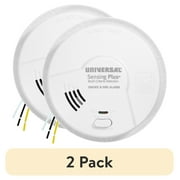 2 pack Universal Security Instruments, Sensing Plus, Hardwired Smoke & Fire Alarm, Multi-Criteria Detection, with 10 Year Battery Backup