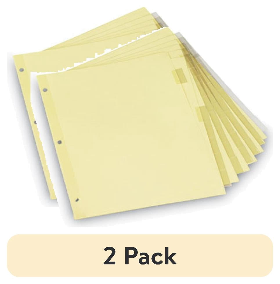(2 pack) Universal UNV21873 11 in. x 8.5 in. 8-Tab Insertable Tab Index ...