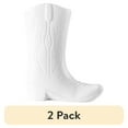 thumbnail image 1 of (2 pack) Urban Shop Ceramic Cowboy Boot Vase, 8.75", White, 1 of 9