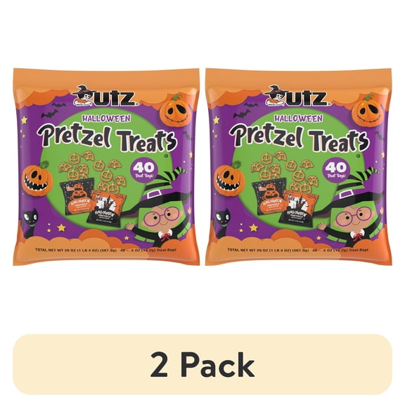 (2 pack) Utz Halloween Pretzel Treats, 20 oz, 40 ct