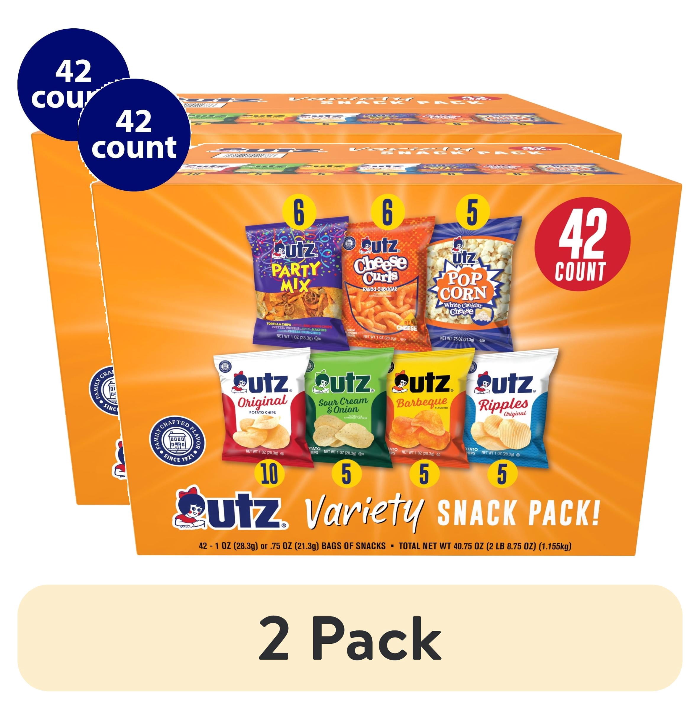 (2 pack) Utz Snack Variety Pack, 1 oz. - Pack of 42