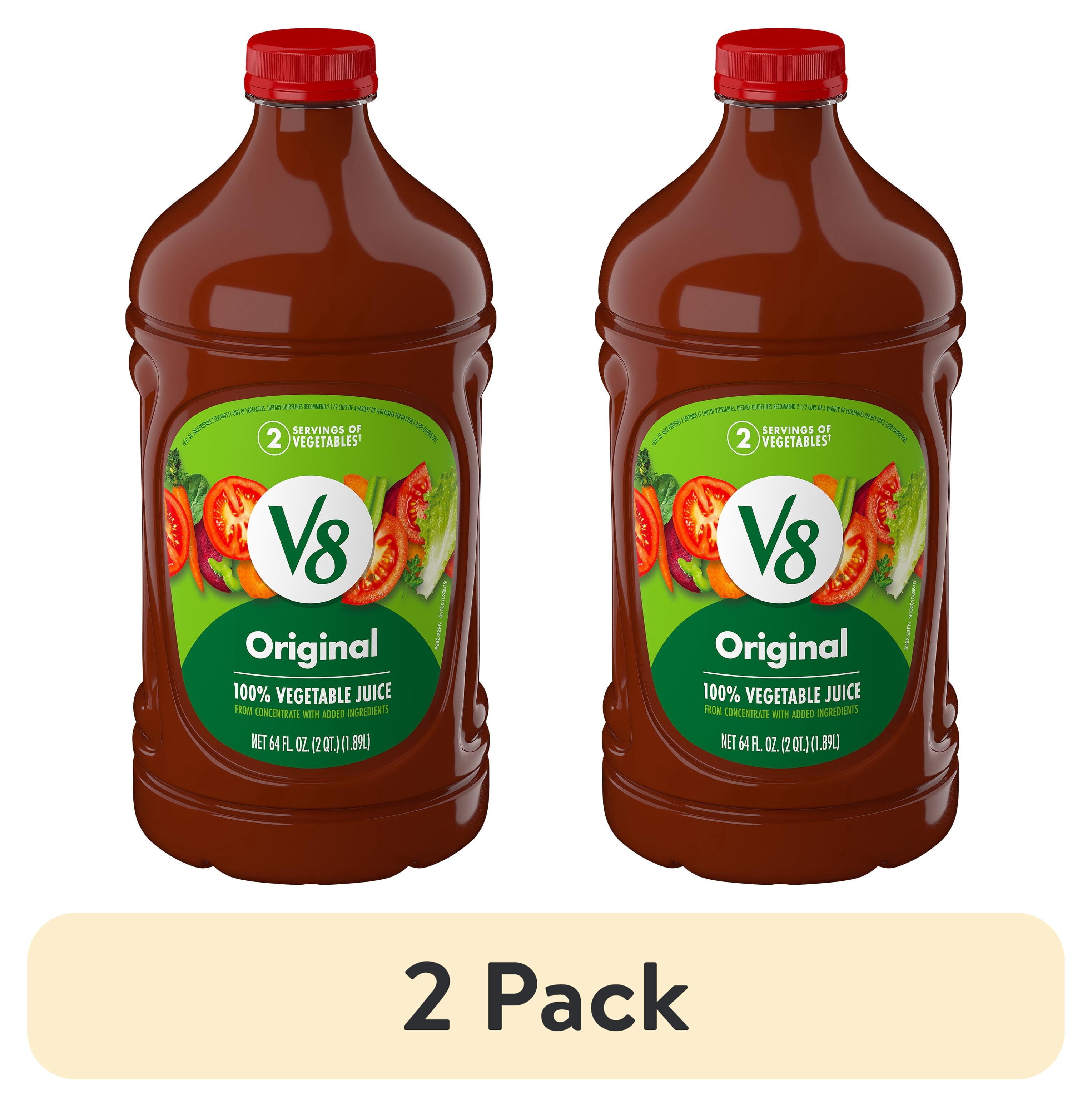 (2 pack) V8 Original 100% Vegetable Juice, 64 fl oz Bottle