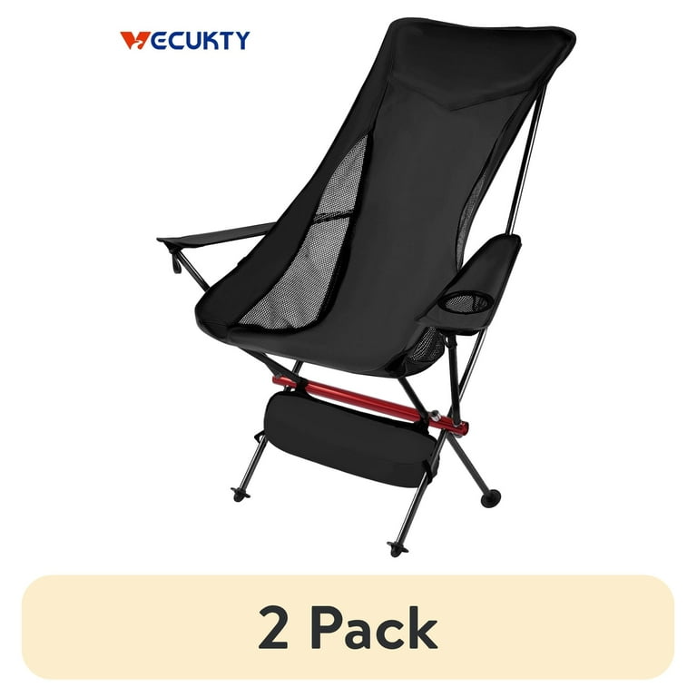 pack) VECUKTY Ultralight High Back Camping Chair, Lightweight