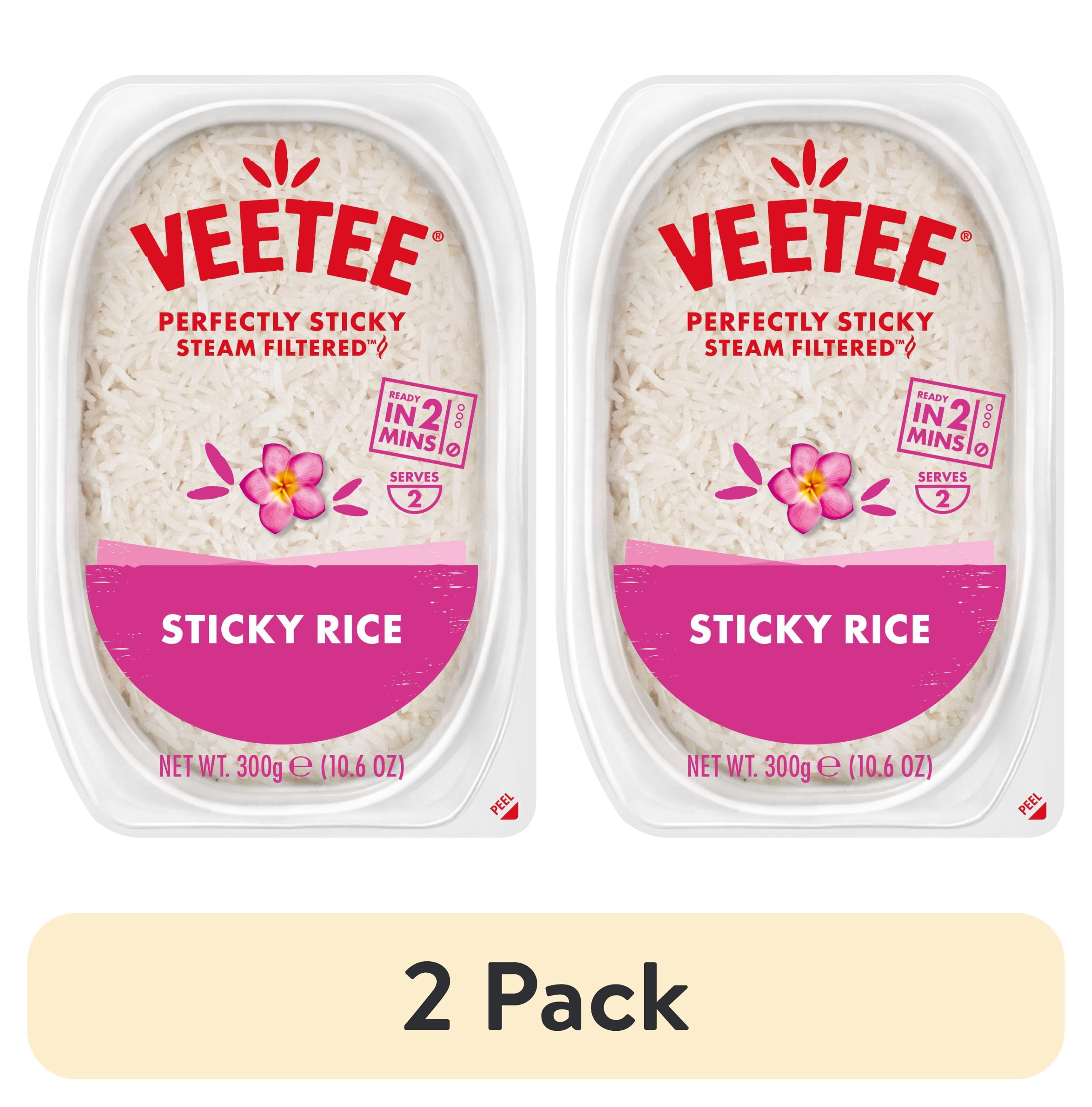 (2 pack) VEETEE, Gluten Free, Sticky Rice, 10.6 oz, Tray,  NO Artificial Flavors, Color and Preservatives