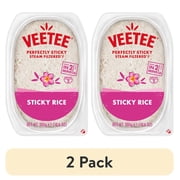 (2 pack) VEETEE, Gluten Free, Sticky Rice, 10.6 oz, Tray, NO Artificial Flavors, Color and Preservatives