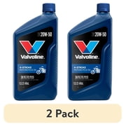 2 pack Valvoline 4-Stroke Motorcycle 20W-50 Conventional Motor Oil 1 QT