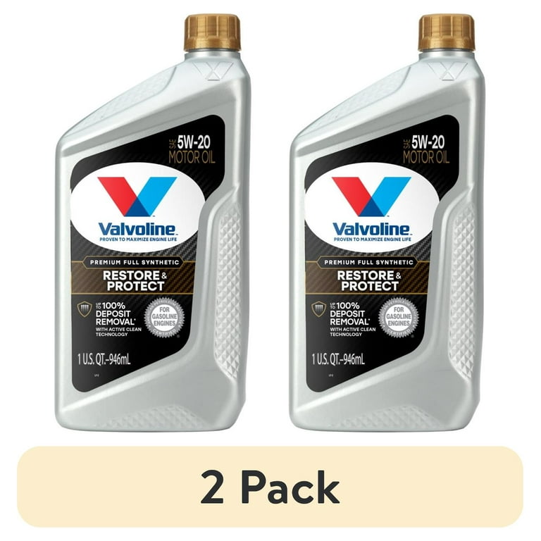 2 pack) Valvoline Restore & Protect Full Synthetic 5W-20 Motor Oil
