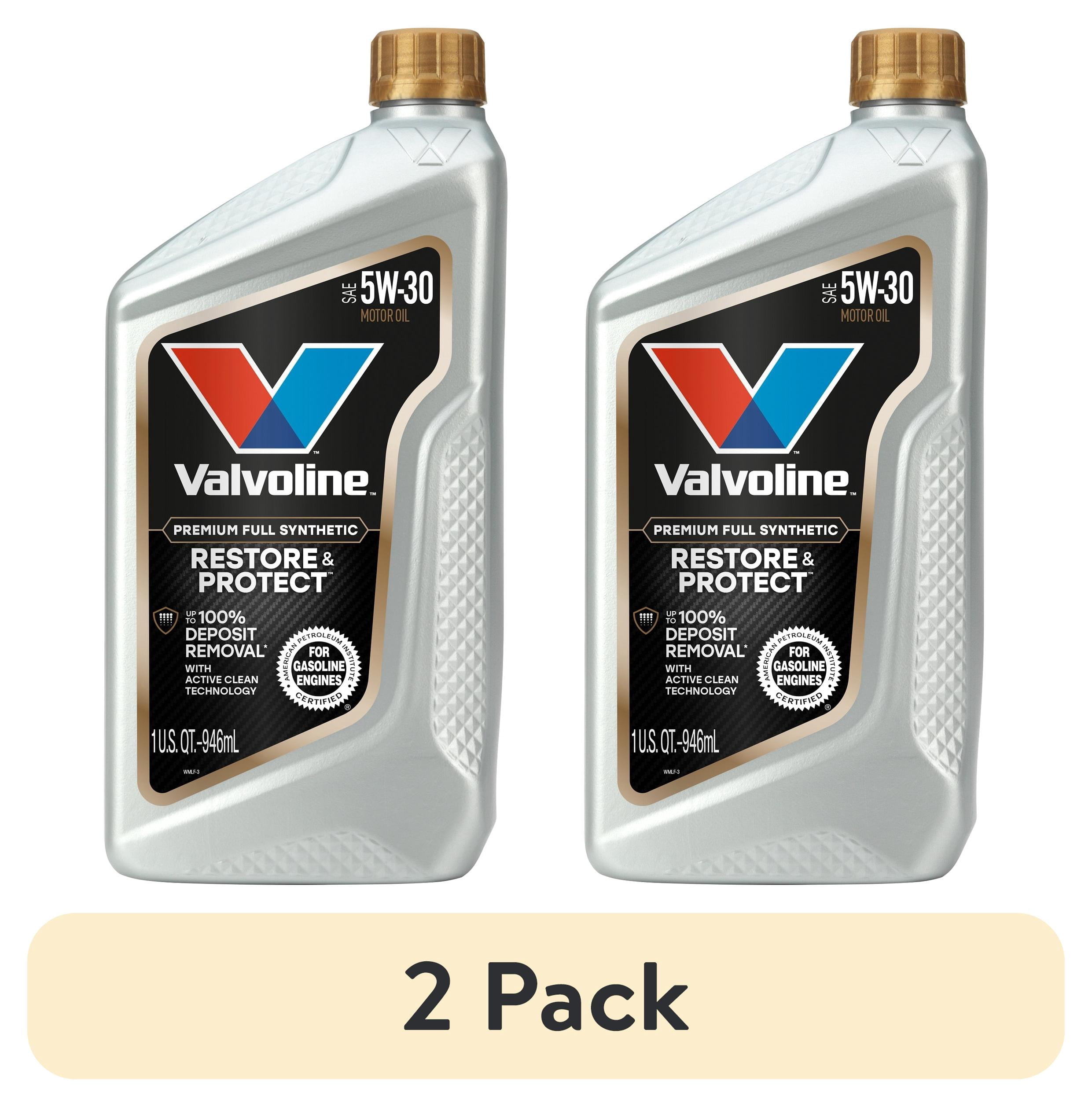 (2 pack) Valvoline Restore & Protect Full Synthetic 5W-30 Motor Oil 1 Quart