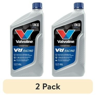(2 pack) Valvoline VR1 Racing Motor Oil 10W-30 1 QT