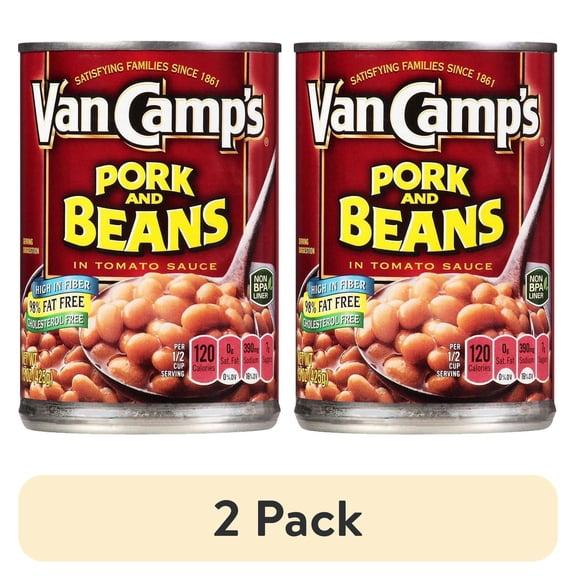 (2 pack) Van Camp's Pork and Beans in Tomato Sauce 15.0 oz