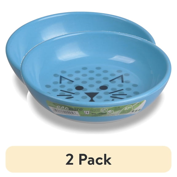 (2 pack) Ecoware Non-Skid Pet Bowl