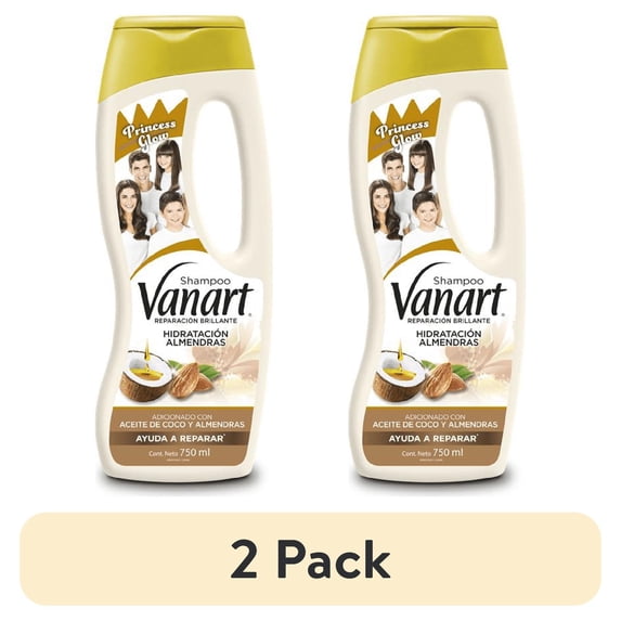 (2 pack) Vanart Almond Hydration Shampoo Luxurious Nourishment for Silky and Strong Hair, 25 Fo Bottle