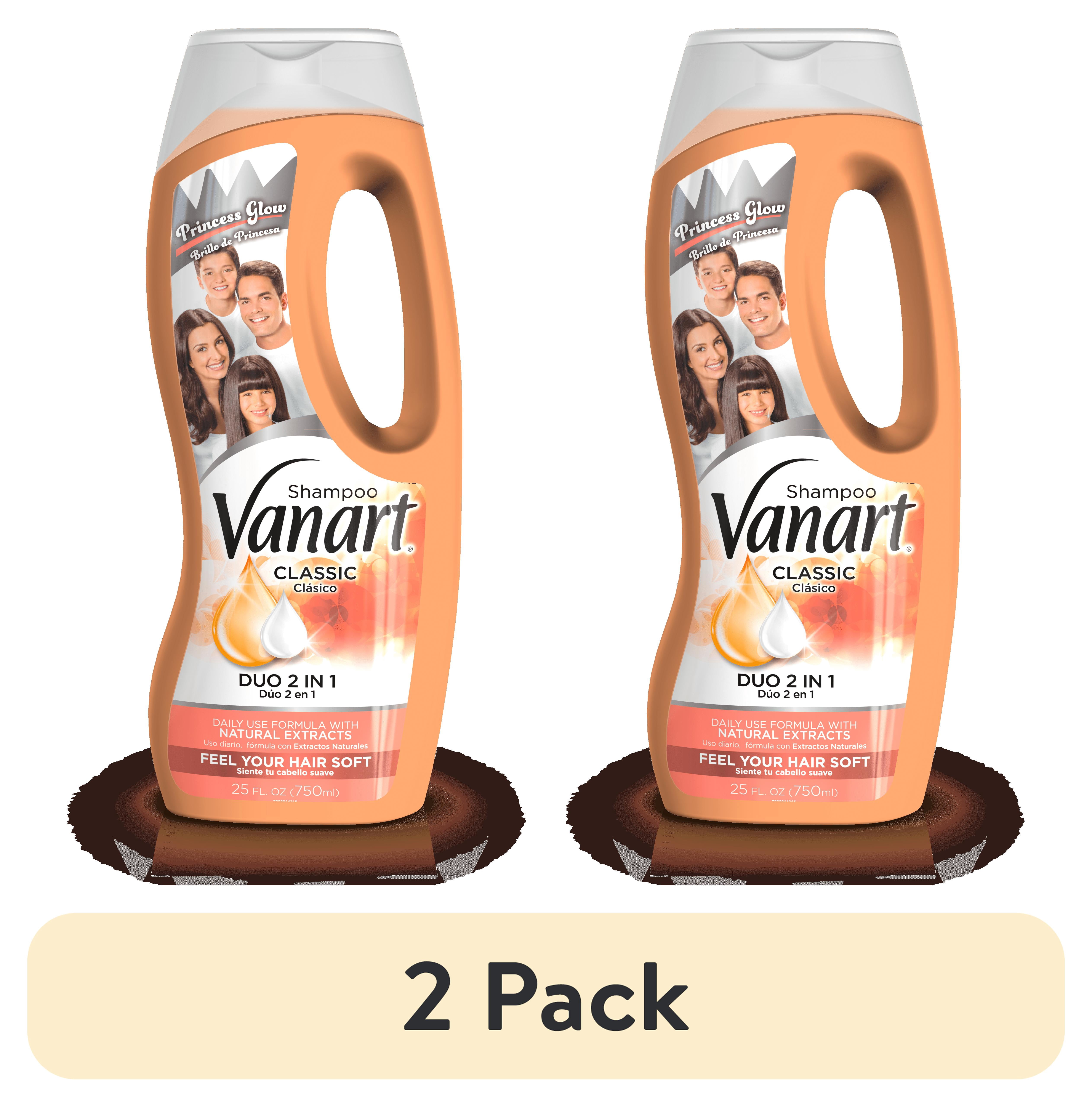 (2 pack) Vanart Classic Duo 2 in 1 Shampoo & Conditioner with Natural Extracts, Complete Care for Healthy Hair 25 Fo Bottle