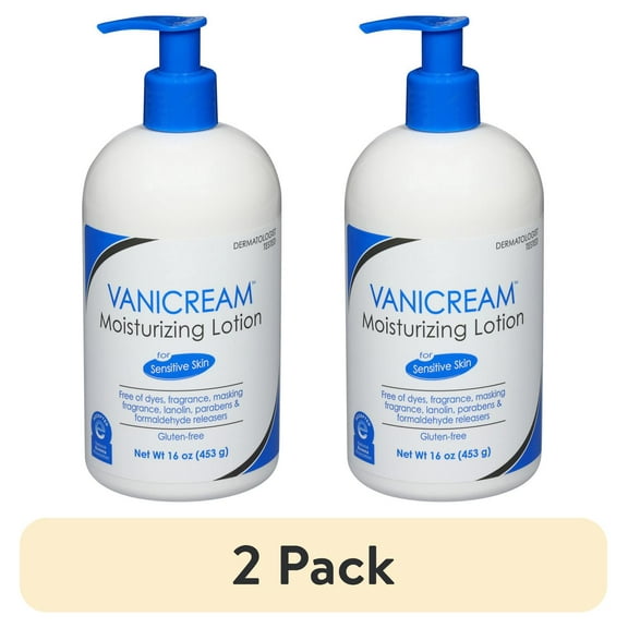 (2 pack) Vanicream Moisturizing Lotion Pump 16 oz
