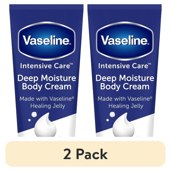 (2 pack) Vaseline Intensive Care Deep Moisture Women's Body Cream for Dry Skin 9 oz