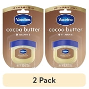 2 pack Vaseline Lip Therapy Lip Balm Mini Cocoa Butter, 0.25 oz