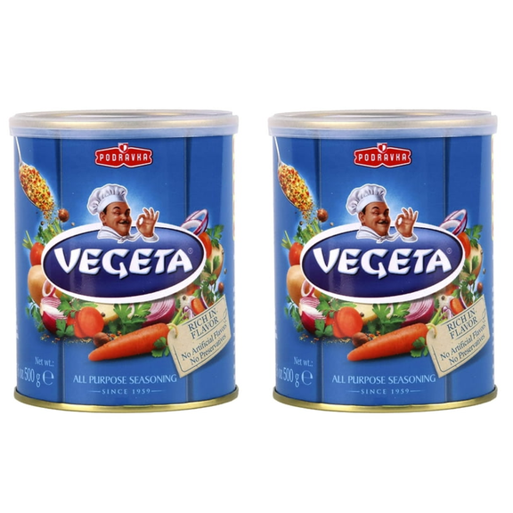 (2 pack) Vegeta Gourmet Seasoning Tin, 17.5 oz. H1