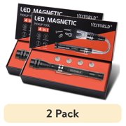 (2 pack) (2 pack) Veitorld Extendable Magnetic Flashlight, LED Telescoping Magnet Pickup Tool, Anniversary Birthday Gifts Idea for Men Dad Husband Women Grandpa