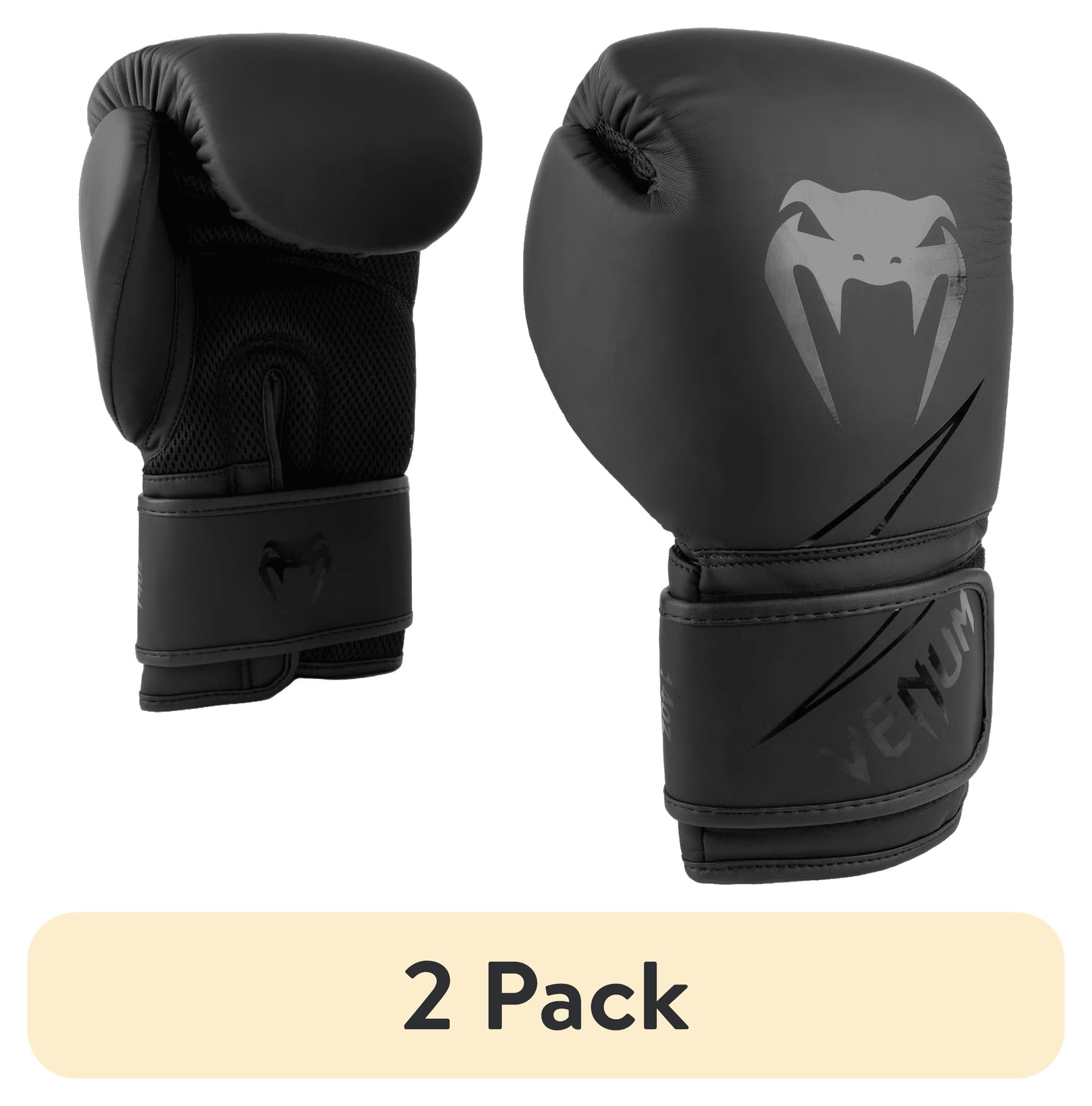 (2 pack) Venum Classic Kids Boxing Gloves - 8oz, Unisex, Synthetic Leather Training Gloves for Boxing, Muay Thai, & Bag Work - Black