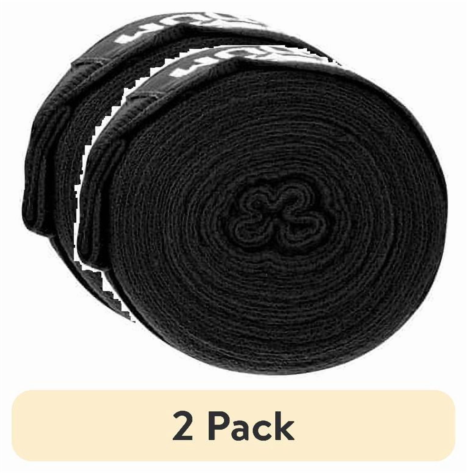 (2 pack) Venum 120-Inch Boxing Hand Wraps – Elastic, Unisex, Black/White – MMA, Kickboxing & Training Gear