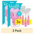 thumbnail image 1 of (2 pack) Venus Sensitive Women's 3 Blade Disposable Razor, 3 count, Pink, 1 of 9
