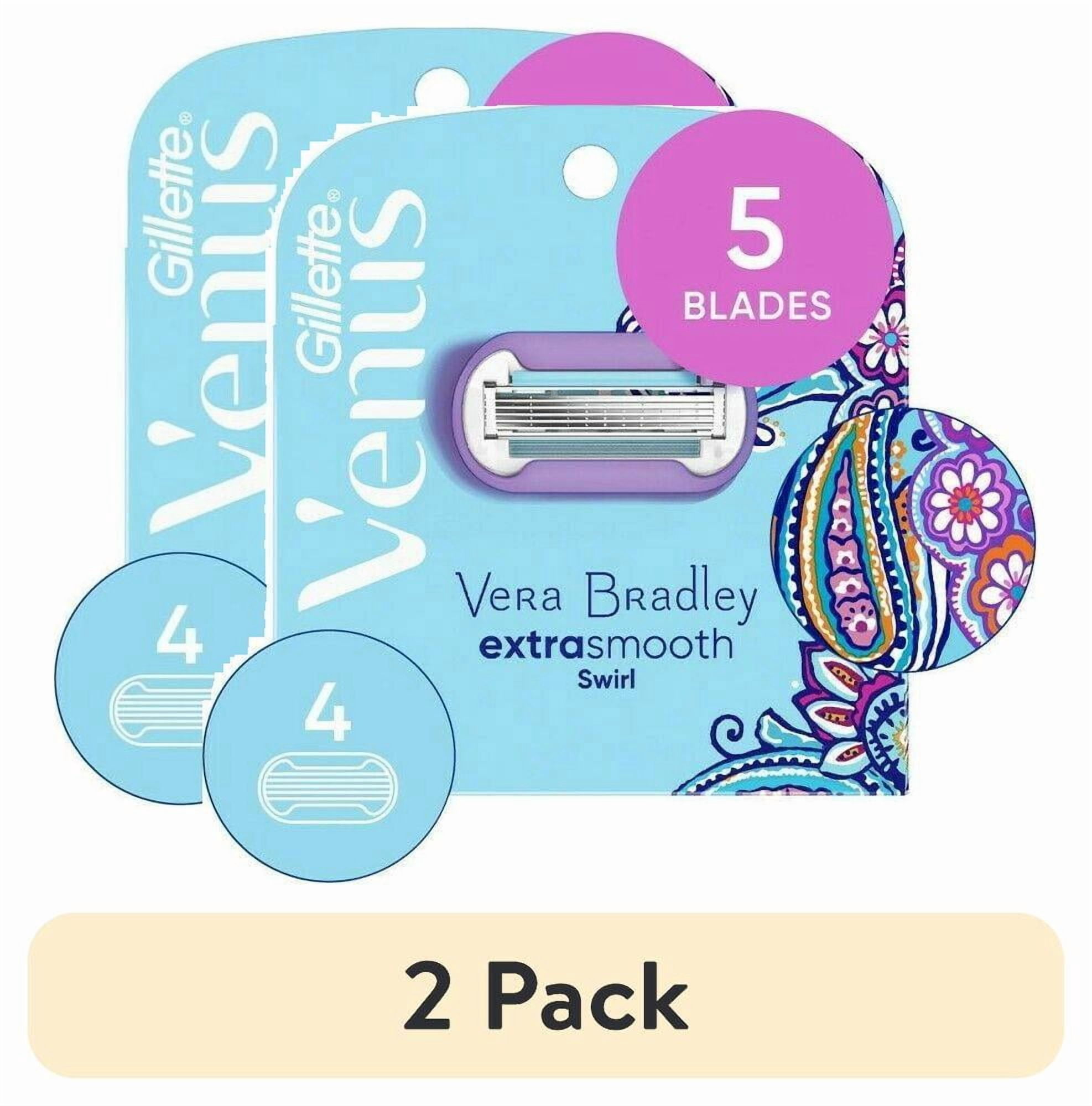 (2 pack) Vera Bradley + Venus Extra Smooth Swirl Women's Razor Blade Refills - 4ct