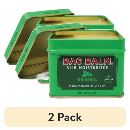 (2 pack) Vermont’s Original Bag Balm, Skin Moisturizer for Dry Skin, 8oz Tin