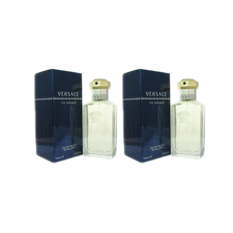 2 pack) Versace The Dreamer Eau De Toilette Spray, Cologne for Men