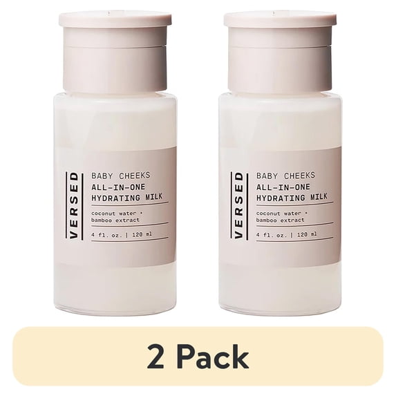 (2 pack) Versed Baby Cheeks Hydrating Milk Toner, Softening and Balancing, 4 fl oz