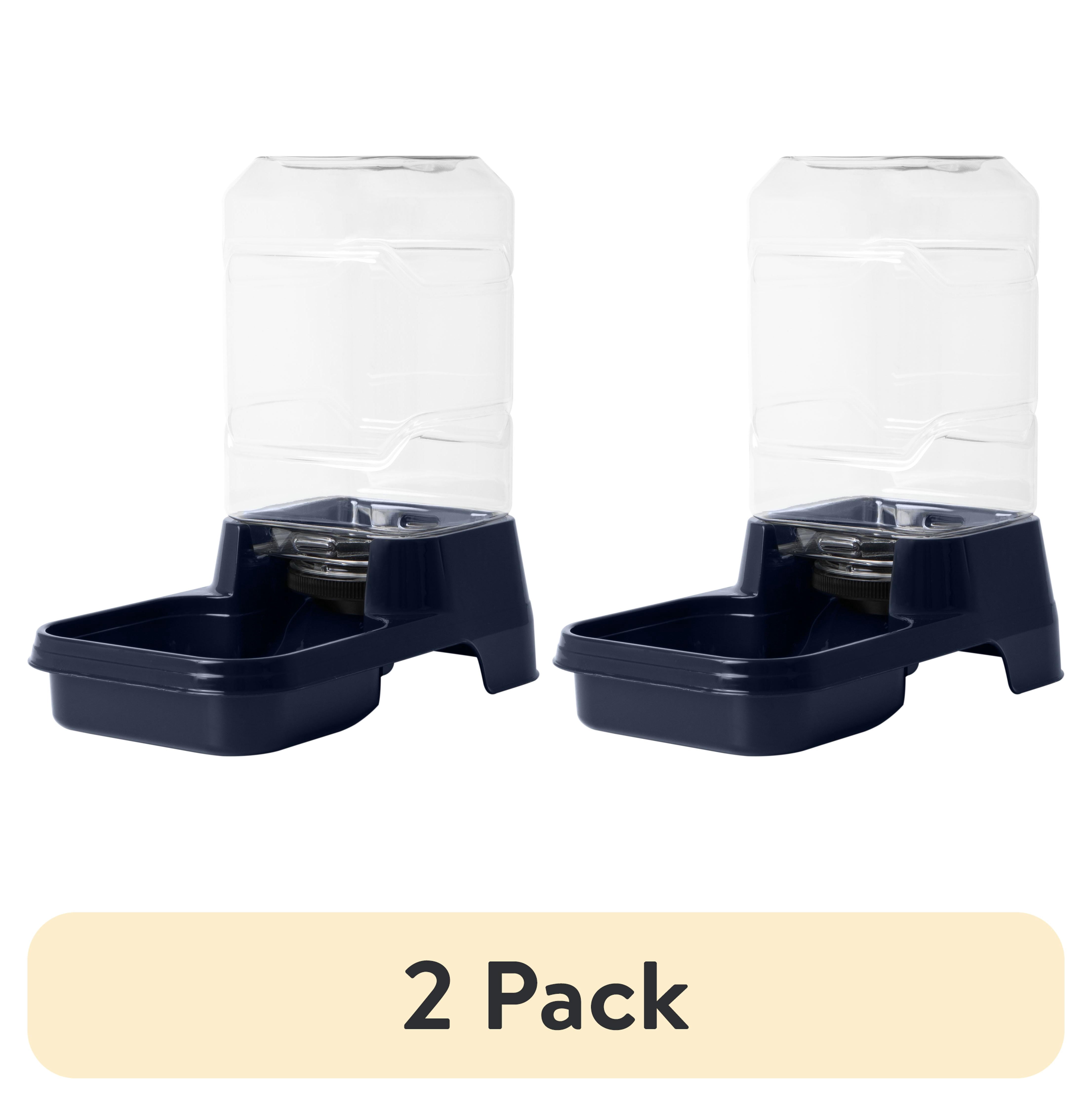 (2 pack) Vibrant Life Gravity Waterer for Medium Pets, 1.2 gal, Navy