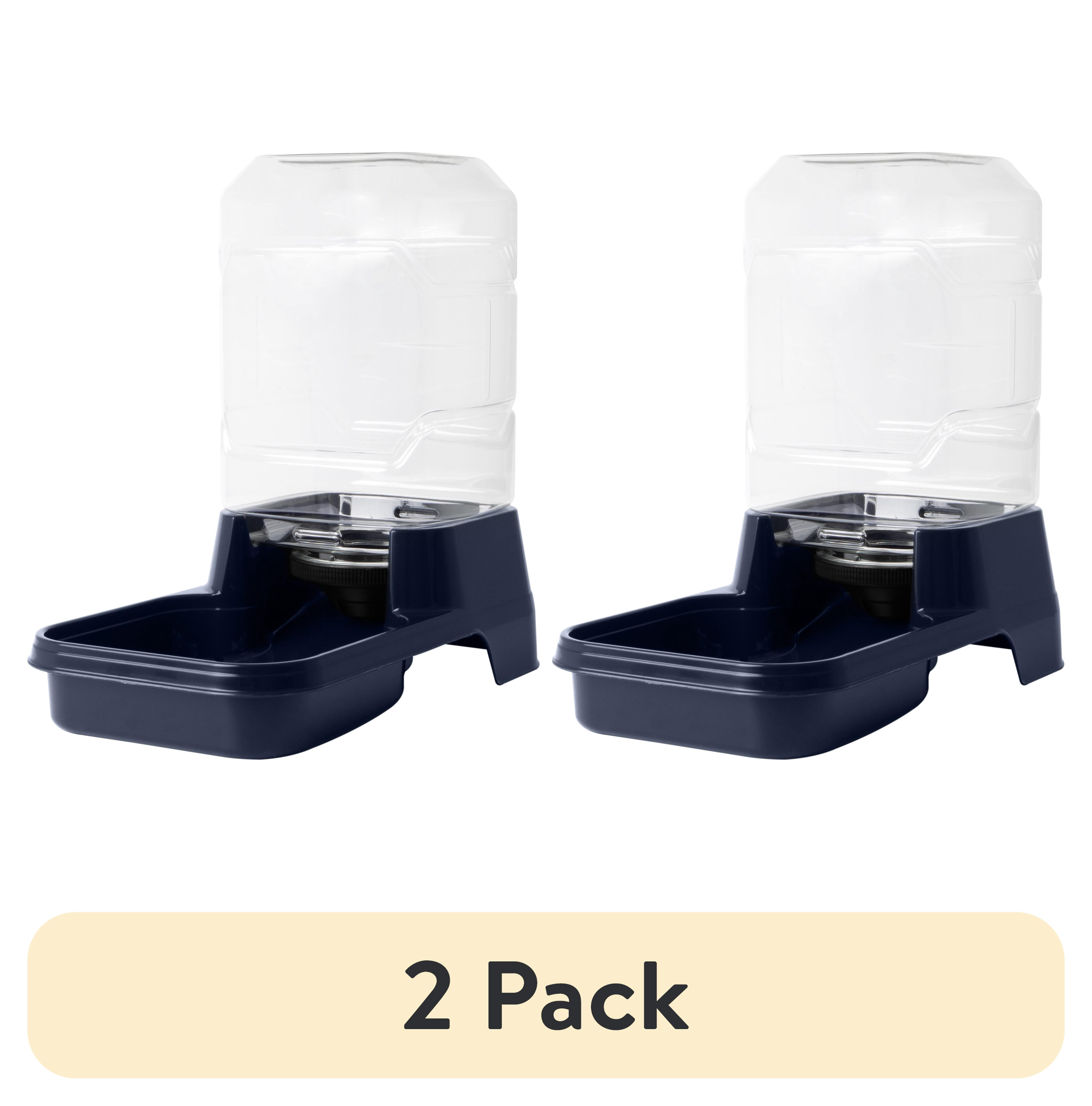 (2 pack) Vibrant Life Gravity Waterer for Large Dogs and Cats, 2.5 gal, Navy