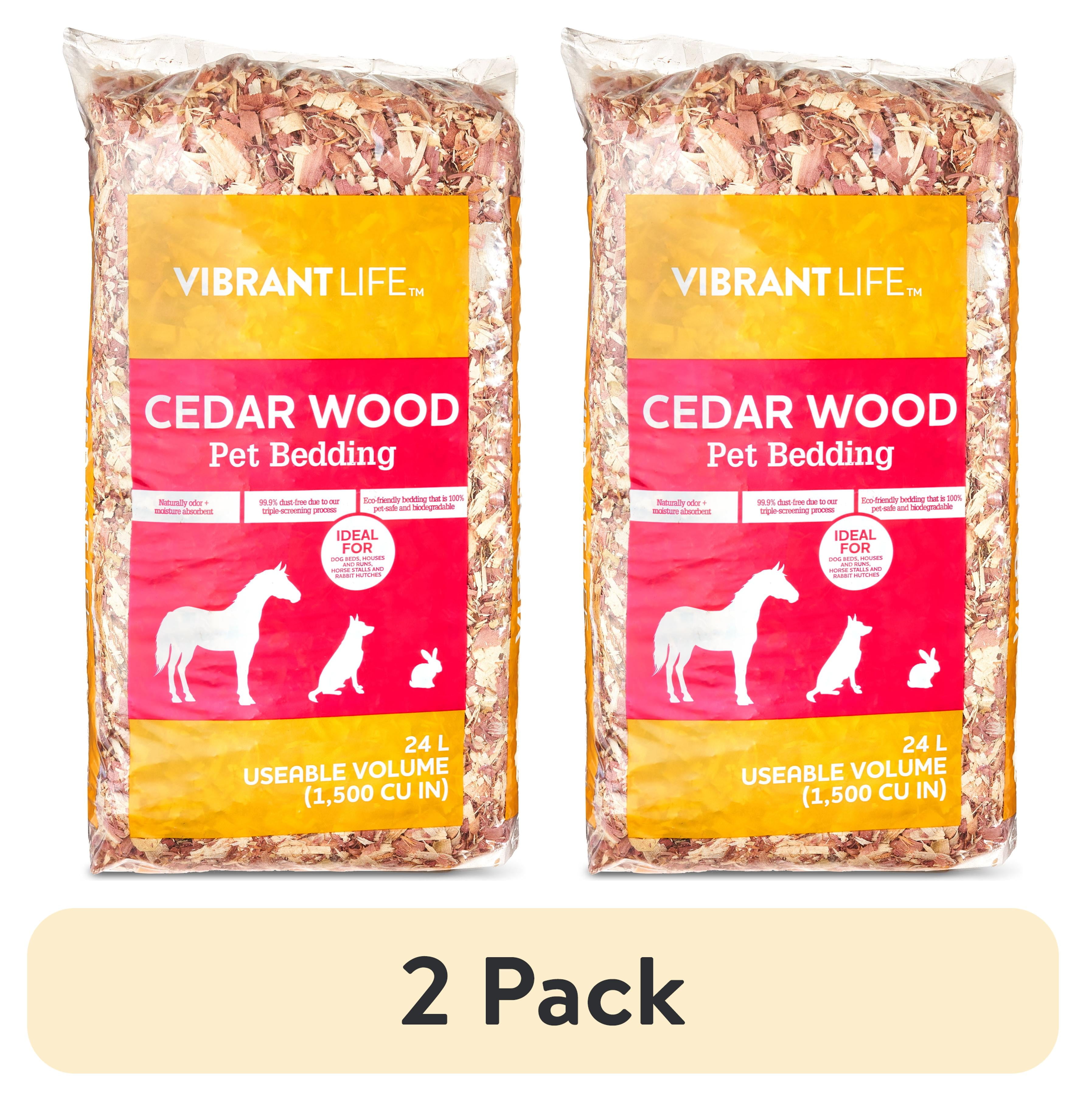 (2 pack) Vibrant Life 24L Cedar Wood Pet Bedding