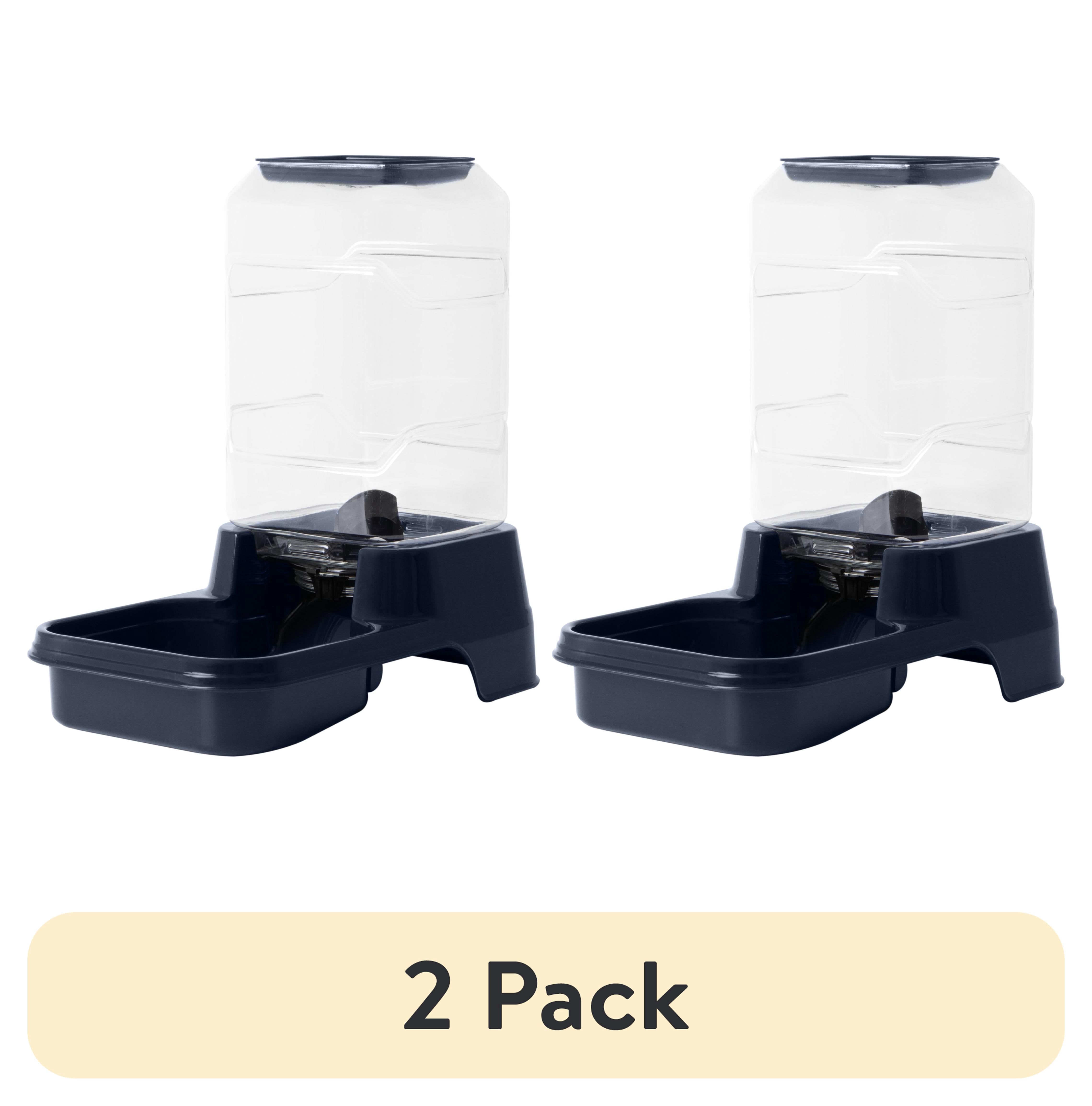 (2 pack) Vibrant Life 3 lb Gravity Feeder for Small Pets, Navy