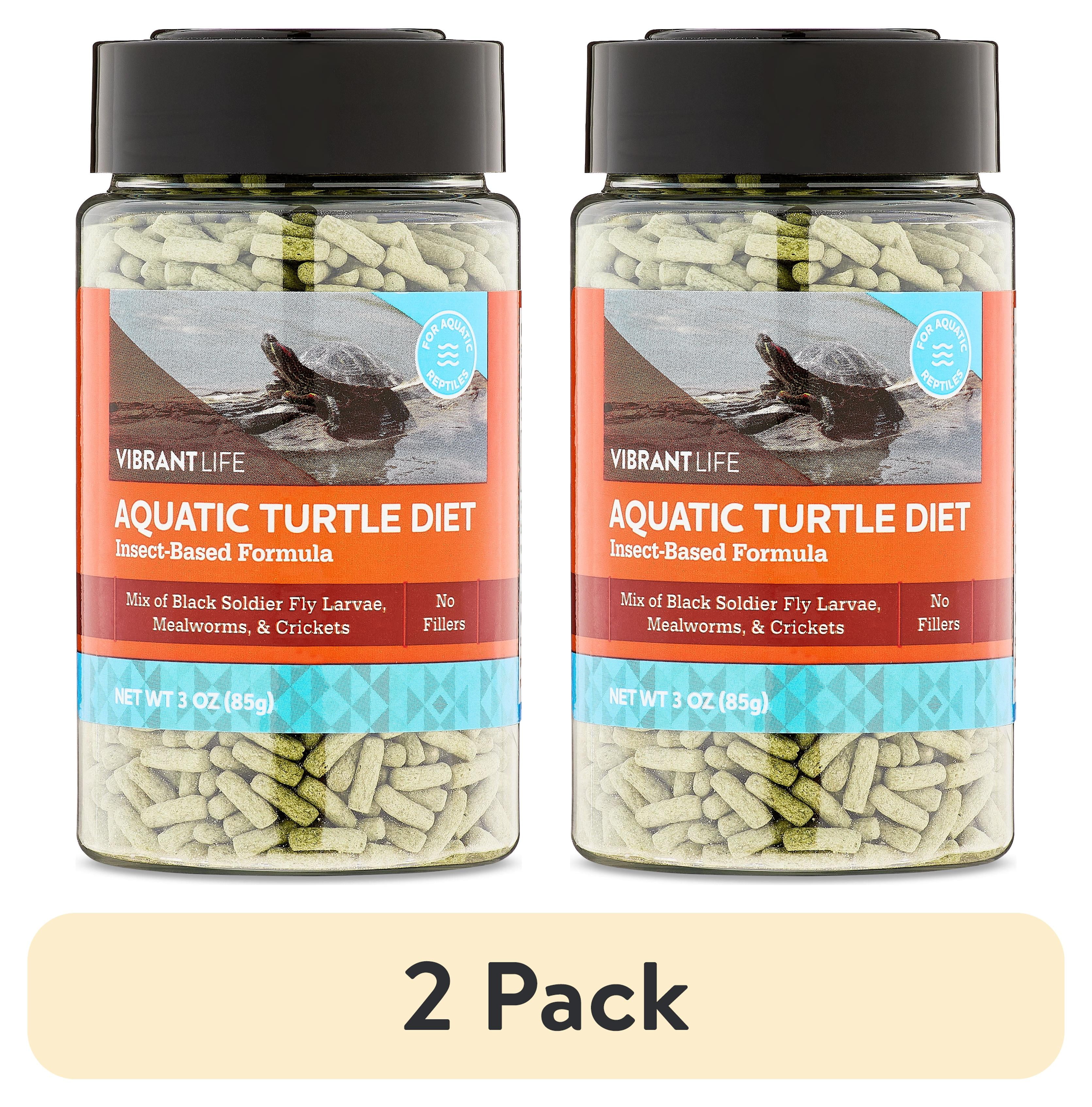 (2 pack) Vibrant Life Aquatic Turtle Diet, Insect-Based Pellets, 3 oz