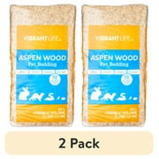 (2 pack) Vibrant Life Aspen Wood Pet Bedding, 24 L Bag