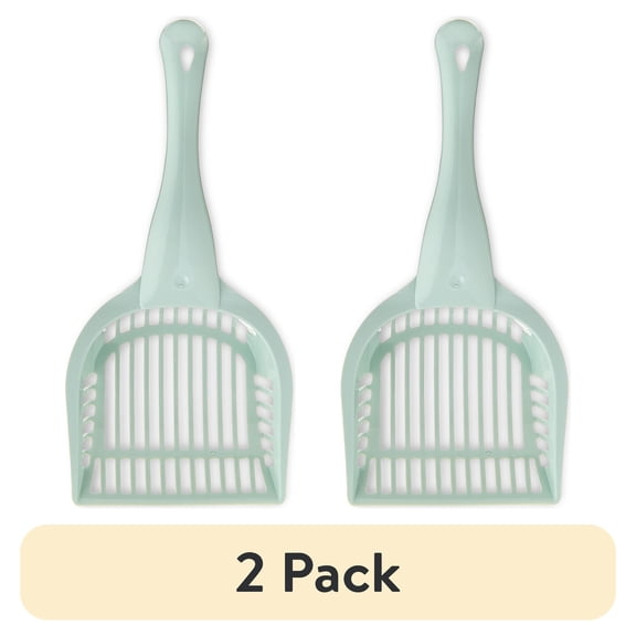 (2 pack) Vibrant Life Basic Litter Scoop, Green, 1 Count