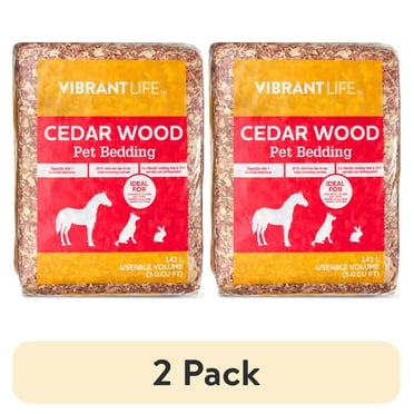 (2 pack) Vibrant Life Cedar Pet Bedding, 141 L
