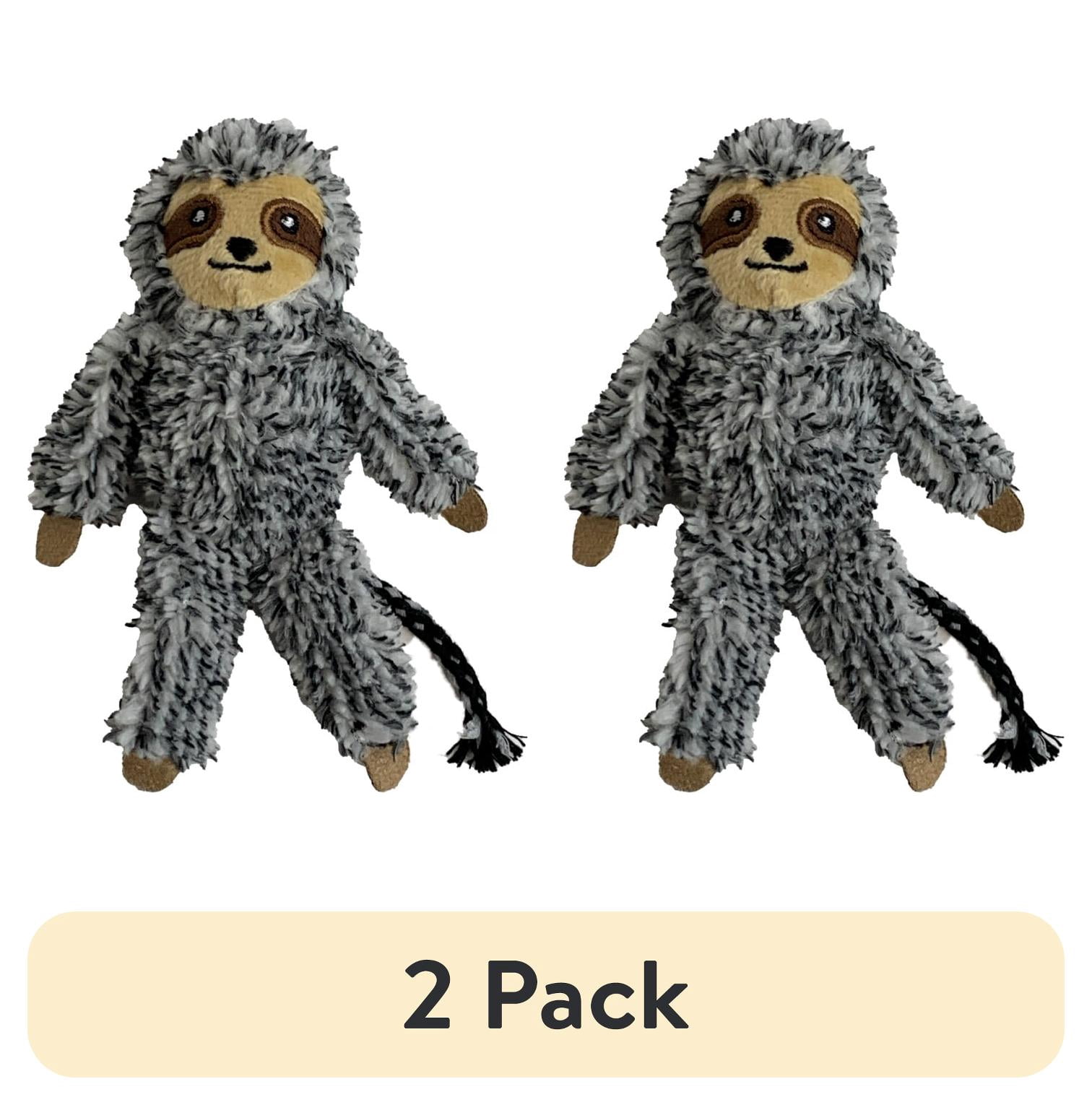 (2 pack) Vibrant Life Cuddly Sloth Plush Cat Toy