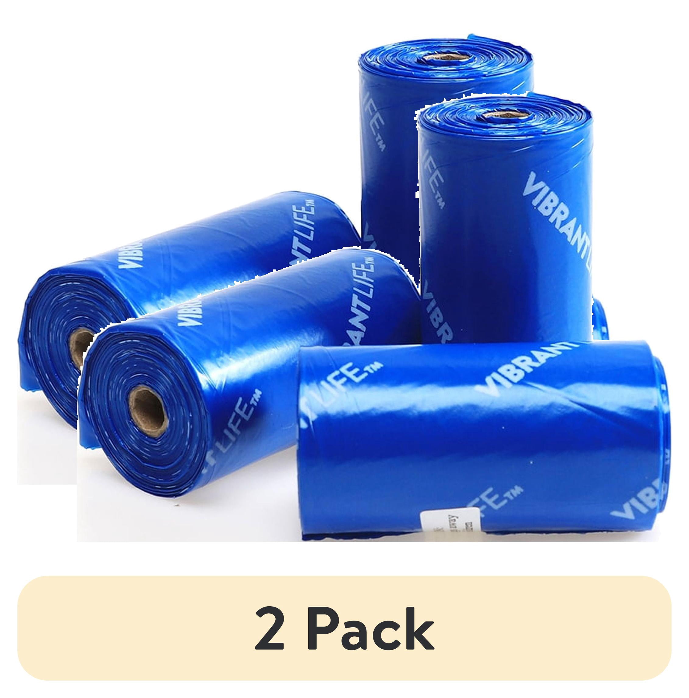 (2 pack) Vibrant Life Dog Poop Bags, Leak Proof, Strong Waste Bag For Dogs, 15 Count