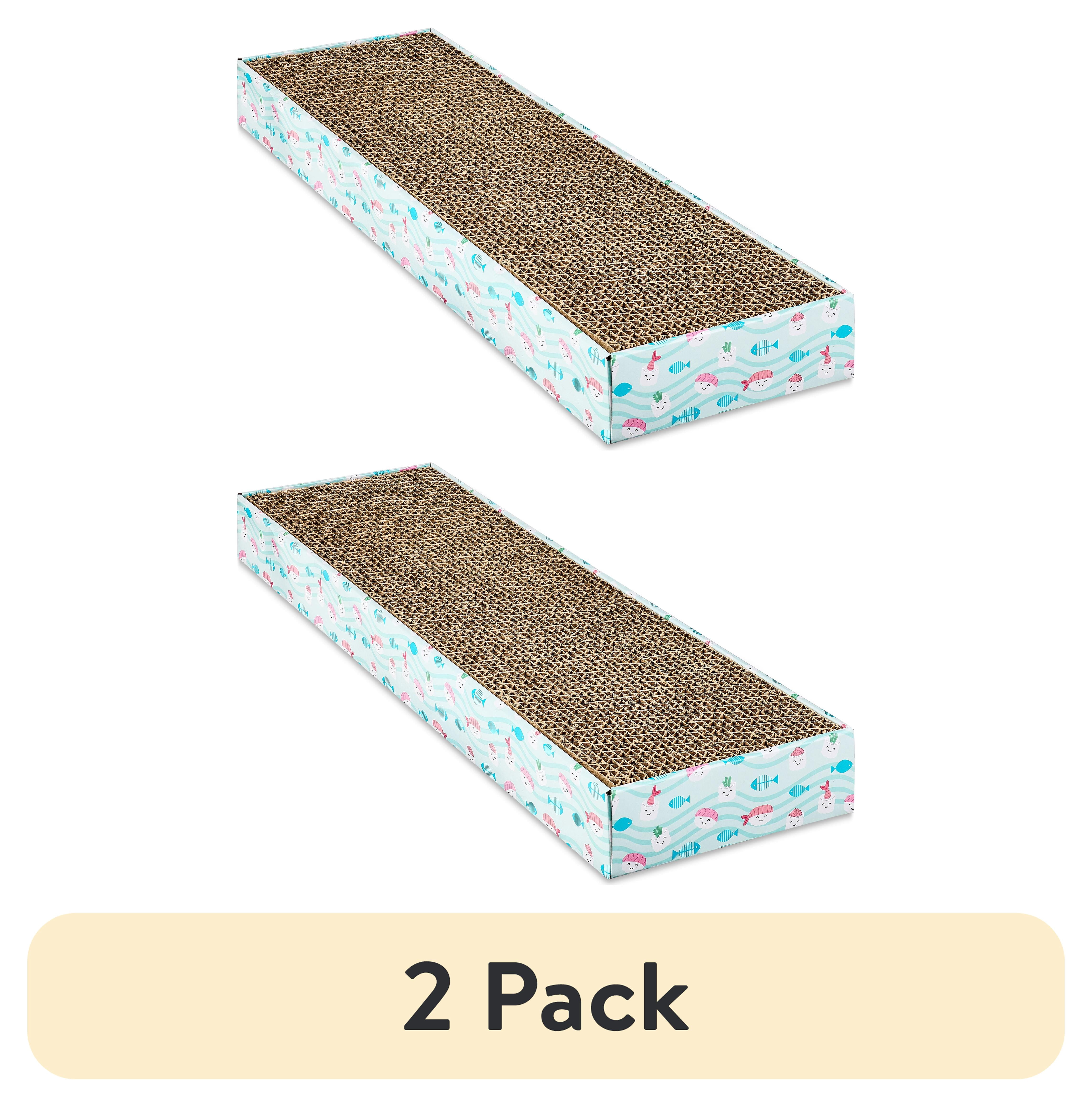 (2 pack) Vibrant Life Corrugate Sushi Cat Scratcher with Catnip, Multicolor, 18 in x 5 in x 1.5 in
