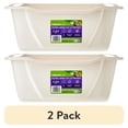 thumbnail image 1 of (2 pack) Vibrant Life Extra Large Open Top Cat Litter Box, 1 of 6