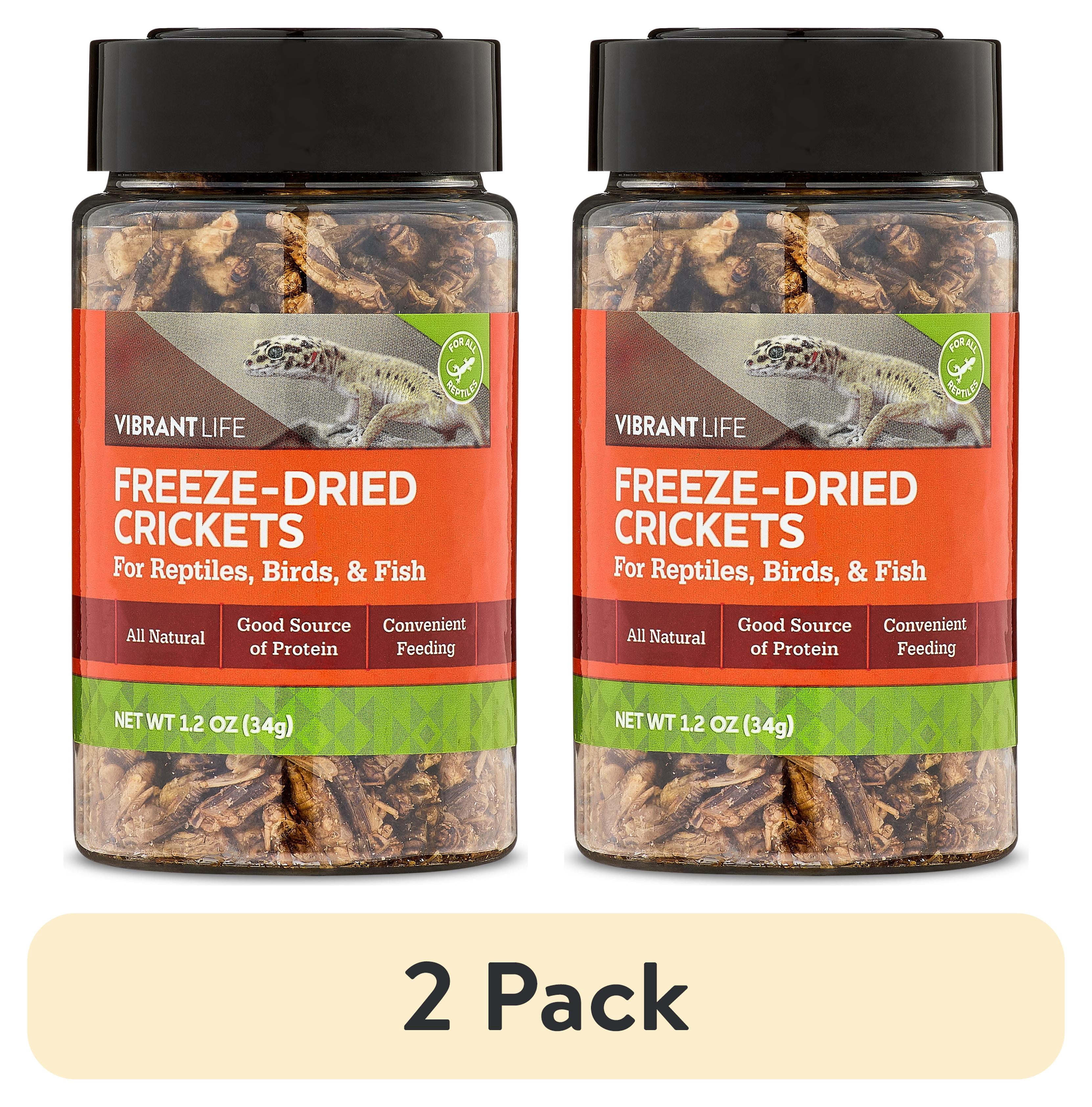 (2 pack) Vibrant Life Freeze-Dried Crickets, 1.2 oz
