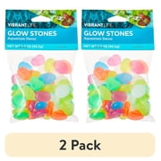 (2 pack) Vibrant Life Glow Stones Aquarium Decor, 3.5 oz