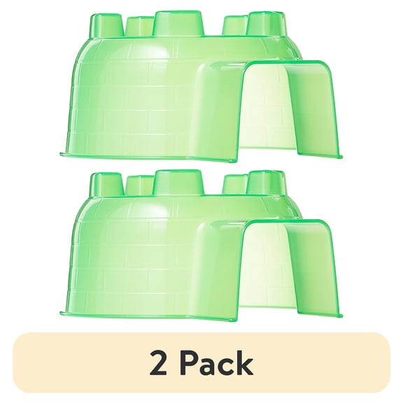 (2 pack) Vibrant Life Green Plastic Small Animal Hideaway