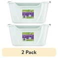 thumbnail image 1 of (2 pack) Vibrant Life High-Sided Open Cat Litter Box, XL, Green, 1 of 8