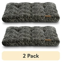 (2 pack) Vibrant Life Large Dog Bed, Plush Pillow Bed For Large Breeds, Large, 42" x 32", Black