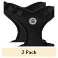 thumbnail image 1 of (2 pack) Vibrant Life Mesh Adjustable, Reflective Dog Walking Harness, Black, Large, 1 of 21