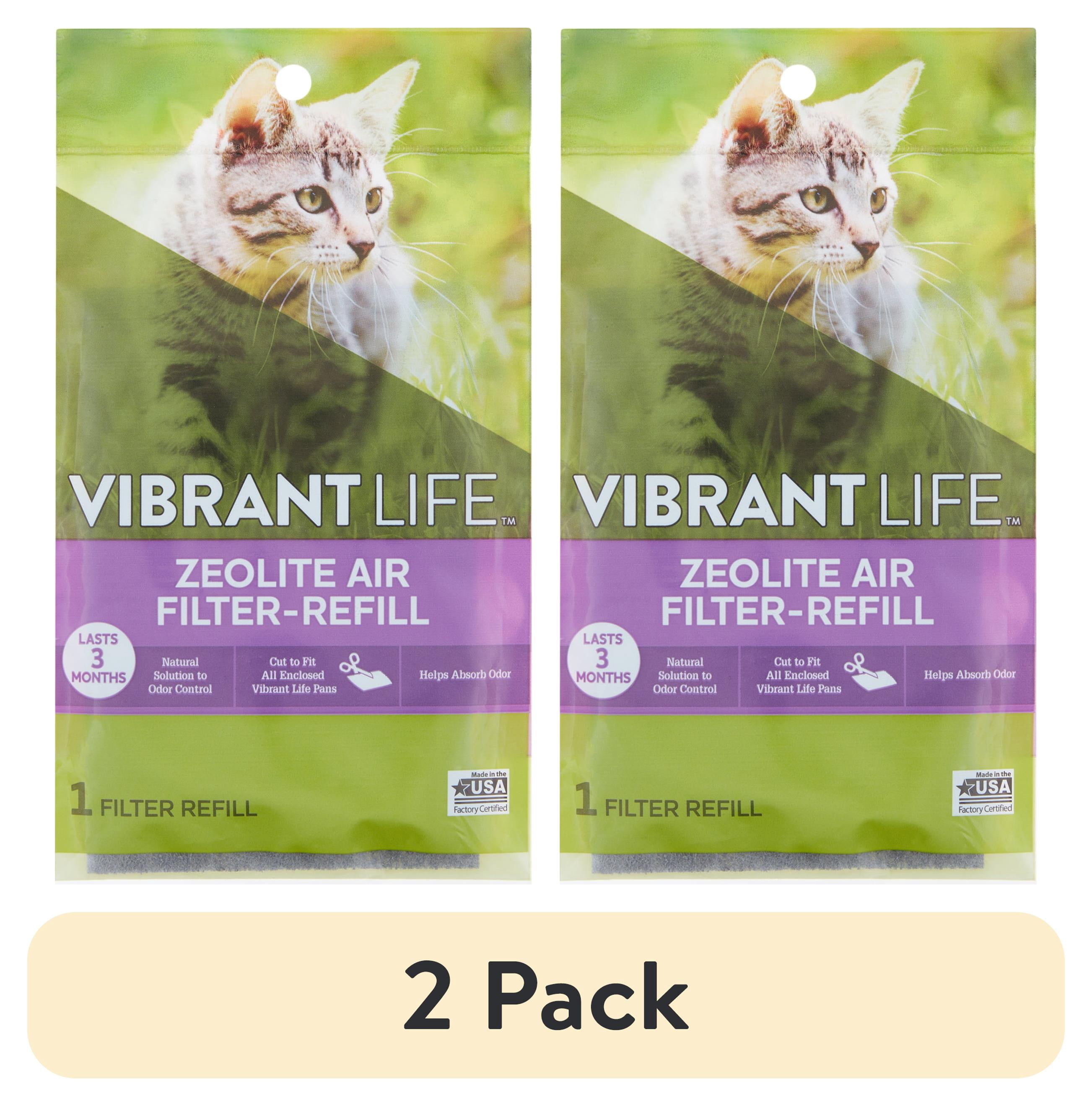 (2 pack) Vibrant Life Cat Litter Box Filter Replacement