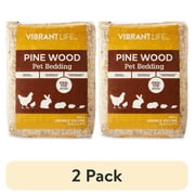 2 pack 2 pack Vibrant Life Pine Wood Pet Bedding, 141 L Bag